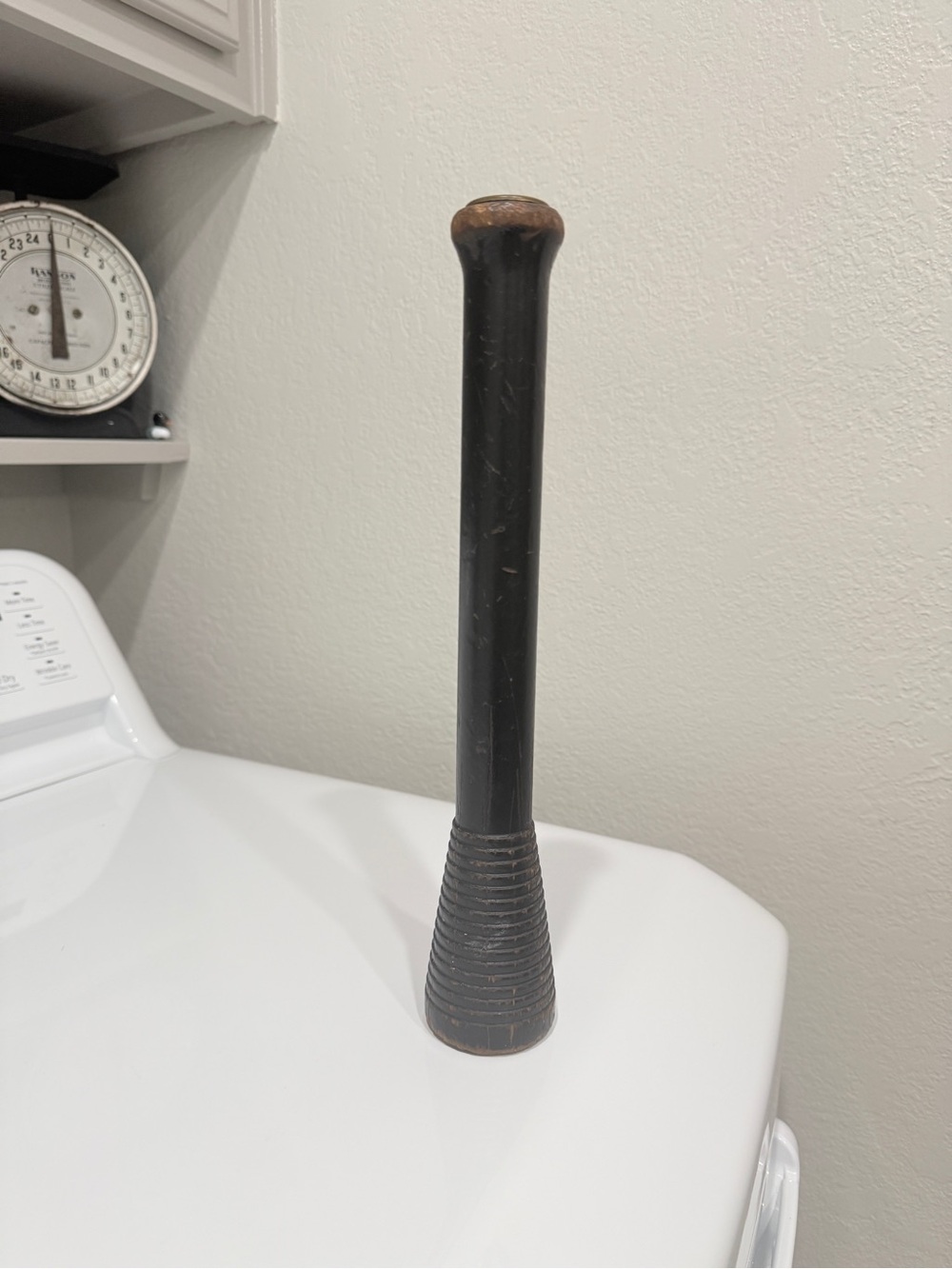 Vintage Distressed Beehive Black Wooden Industrial Bobbin - Picture 9 of 15